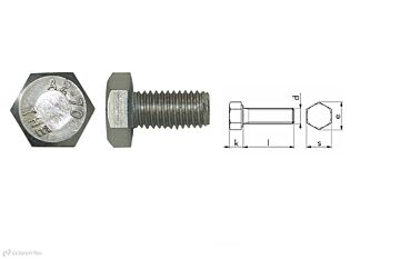 VIS À TÊTE HEXAGONALE M8X20-A2-70 ISO 40
