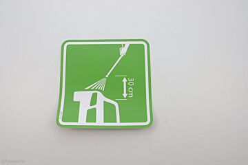 AUTOCOLLANT VERT HP LANCE CONCEPT DE COU