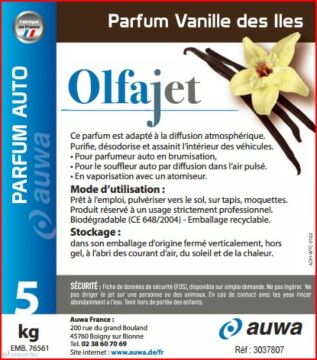 Carton parfum Vanille des Iles 4x5kg