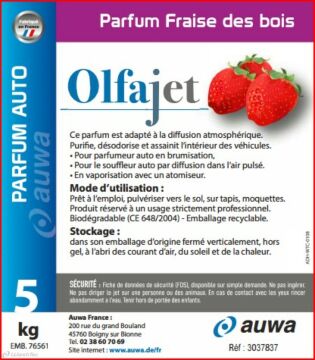 Carton parfum Fraise des bois 4x5kg