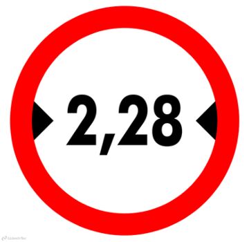 AUTOCOLLANT LARGEUR DE PASSAGE 2,28M