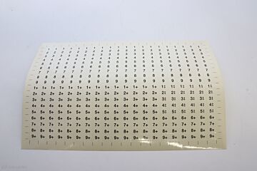 FILM ADHÉSIF NUMÉROS DE PROGRAMMES