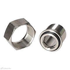 MAMELON 1/2" AVEC ÉCROU A COLLET BATTU,