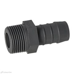 RACCORD CANNELÉ GES 19 R 3/4" PLASTIQUE