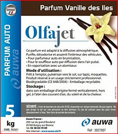 Carton parfum Vanille des Iles 4x5kg